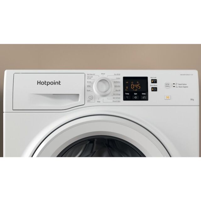 Hotpoint NSWF 846 W UK Anti-Stain 8kg 1400rpm Washing Machine - White