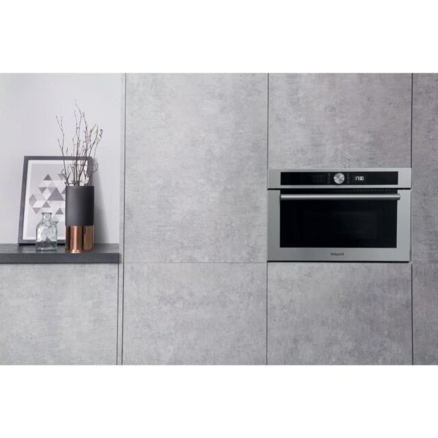 Hotpoint MD 454 IX H Built-In Microwave - Stainless Steel