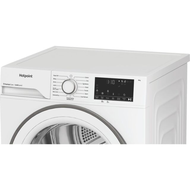 Hotpoint CHSD84MWWUK 8kg Heat Pump Tumble Dryer with ColdGuard - White