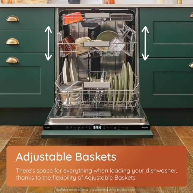 Hotpoint HP2IFC14BN6UK 14 Place Setting Integrated Full Size Dishwasher with ActiveDry