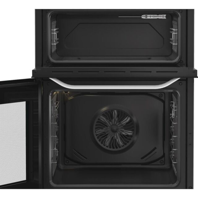 Hotpoint HDD6GDC2W Freestanding 60cm Dual Fuel Cooker with Double Oven - White
