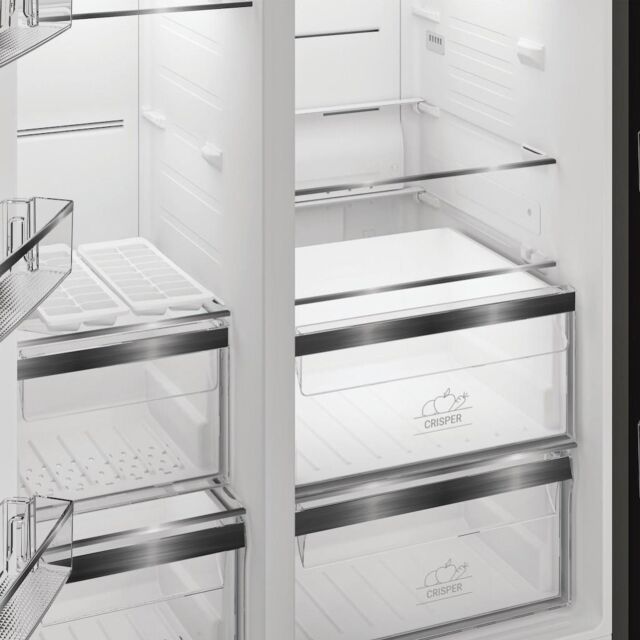Hotpoint HPG26592XP4UKWR Freestanding American Fridge Freezer with EvenFlow - Inox