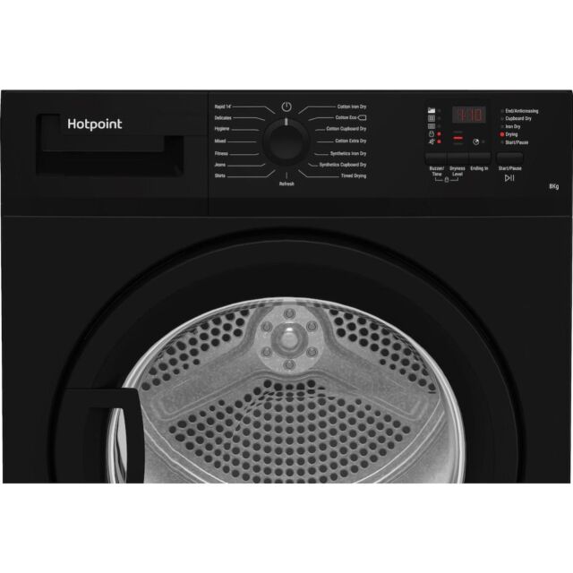 Hotpoint CHDC82BBGDUK 8kg Condenser Tumble Dryer - Black