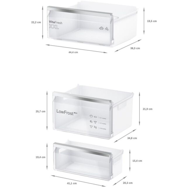 Bosch KIV87VFE0G, Built-in fridge-freezer with freezer at bottom