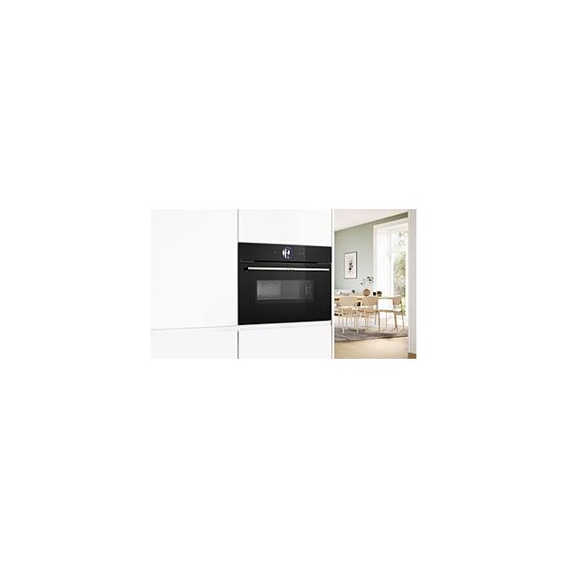 Bosch CMG7761B1B, Built-in compact oven with microwave function