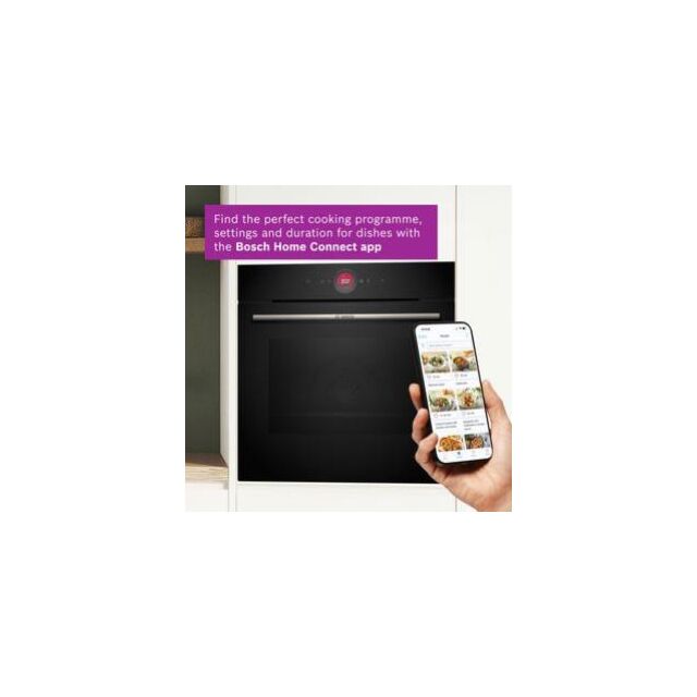 Bosch HSG7364B1B, Built-in oven with steam function