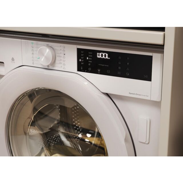 Candy BC4S49M6D8J-80 9kg Integrated Washing Machine with A-20% Energy Rating - White