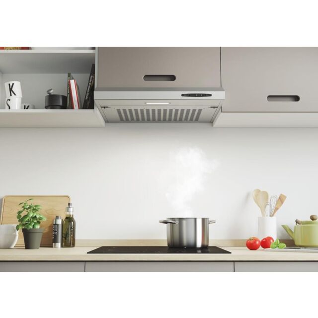 Candy CFT610/5S/1/UK 60cm Visor Cooker Hood - Silver