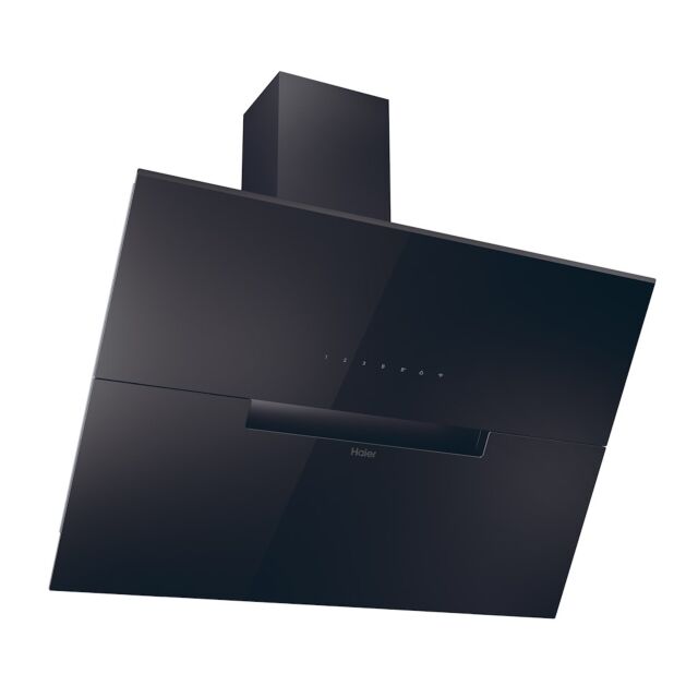 Haier HADG9CBS4BWIFI 90cm Angled Glass WiFi Chimney