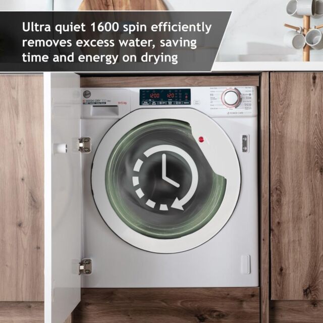 Hoover HBDOS 695TAME-80 H-WASH&DRY 300 PRO Integrated Washer Dryer, 9/5kg Capacity, 1600rpm, D/A Energy Rated - White