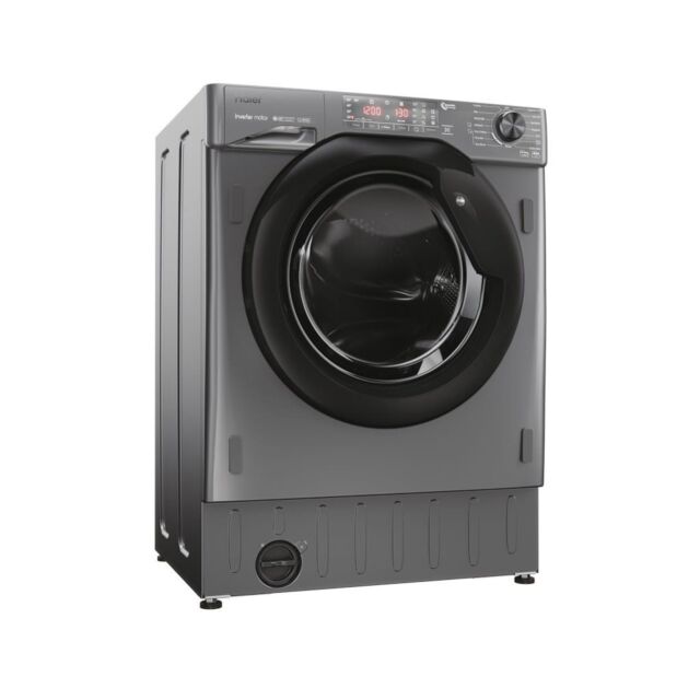 Haier HWDQ90B416FWBRUK Series 4 5/9kg 1600rpm D/A Rated Integrated Washer Dryer - Graphite