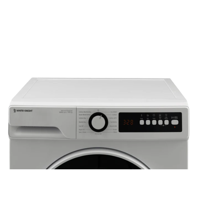 White Knight AT75WDW Freestanding 7/5kg 1200rpm Washer Dryer - White