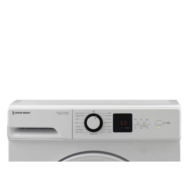 White Knight AT7WM148W Freestanding 8kg 1400rpm Washing Machine - White