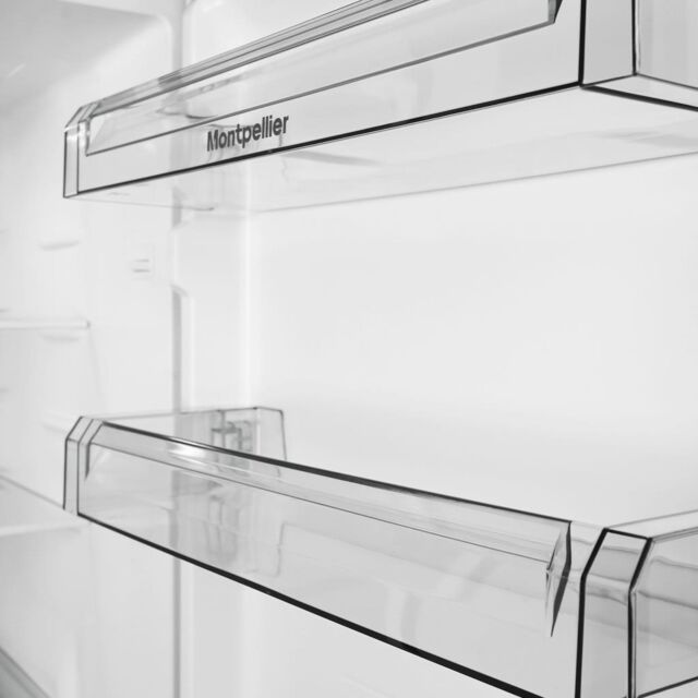Montpellier MNF167EBK No Frost 50/50 Fridge Freezer In Black