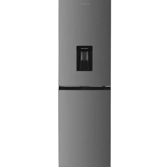 Statesman TNF1855DX 55cm 50/50 TNF Fridge Freezer with Water Dispenser - Inox