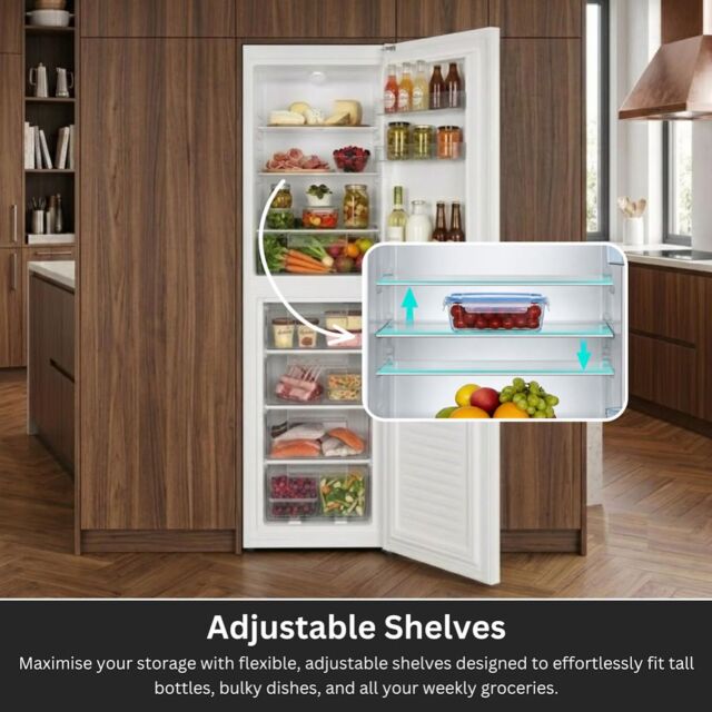 Teknix STF1725W 50/50 Fridge Freezer Static - White