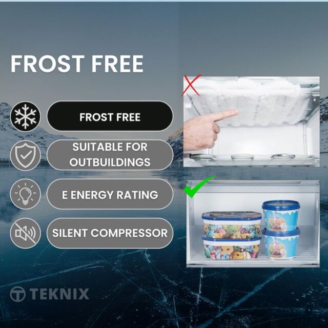 Teknix TFF1435W 143cm Tall Freezer Total No Frost - White