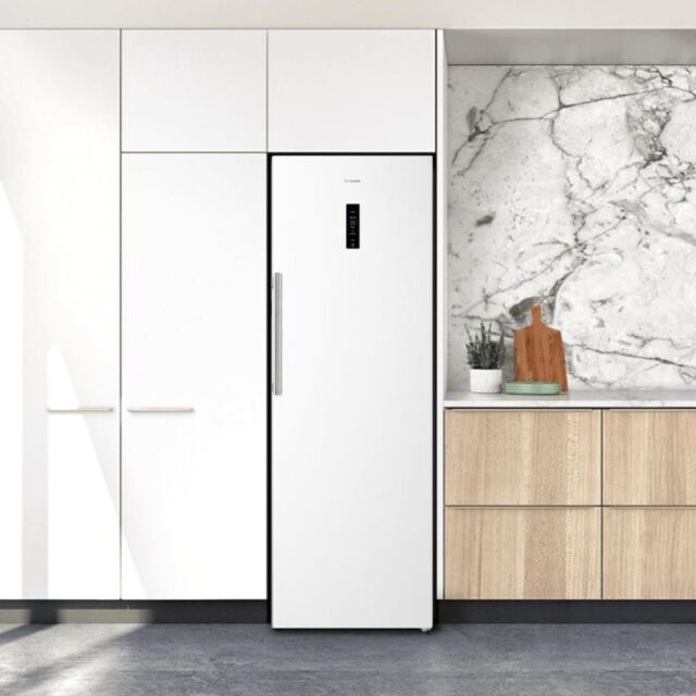 Teknix TH60TLW 60cm Tall Larder Fridge with Metal Tech Cooling - White