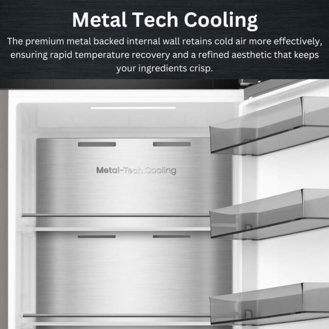 Teknix TH60TLW 60cm Tall Larder Fridge with Metal Tech Cooling - White