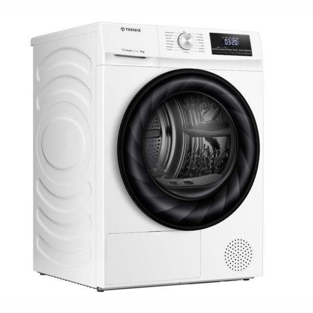Teknix TK2HP9HW 9kg Heat Pump Tumble Dryer - White