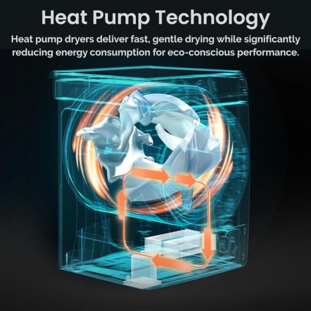 Teknix TK2HP9HW 9kg Heat Pump Tumble Dryer - White