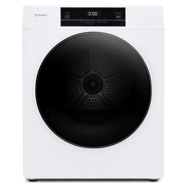 Teknix TK2V3W 2 Series Freestanding 3kg Vented Tumble Dryer with Anti-Crease - White - C Rated