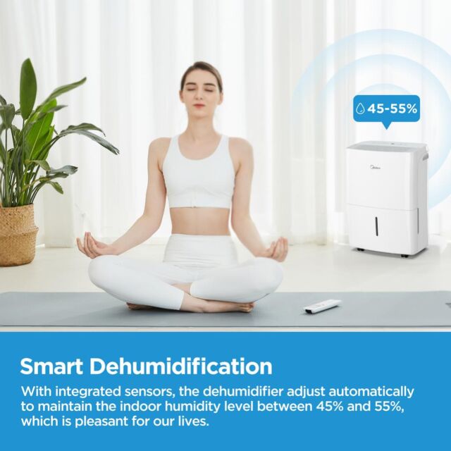 Midea MDDF2-16DEN7-UK 16L Dehumidifier - White