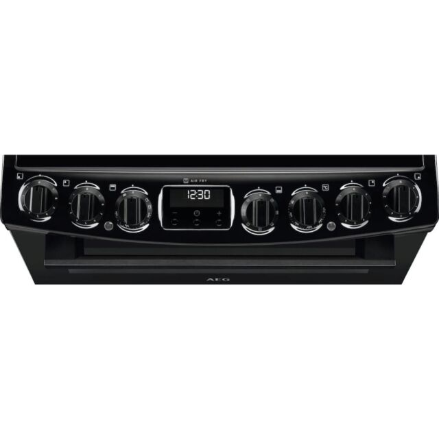 AEG CCX6740ACB Ceramic Electric Cooker with Double Oven