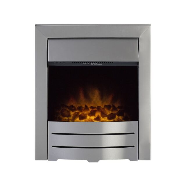 Colorado Inset Electric Fire Brushed Steel