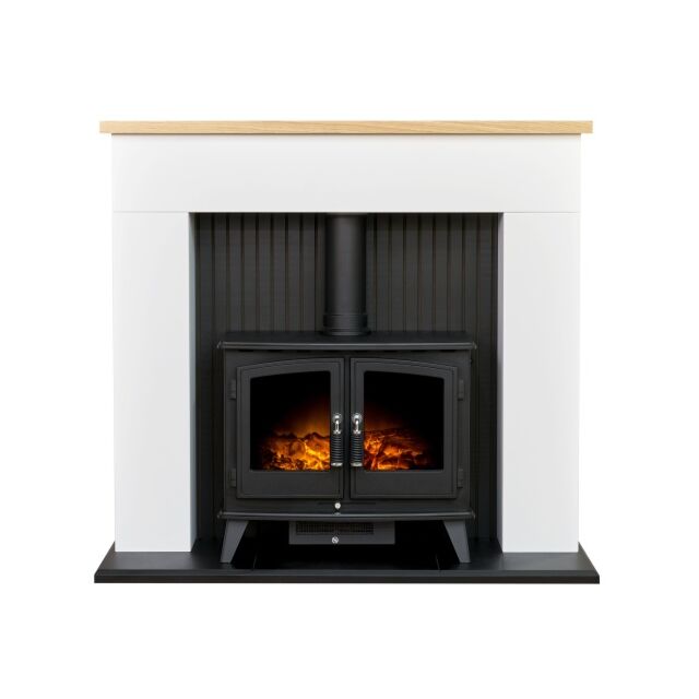 Innsbruck 45' white, black and oak effect.