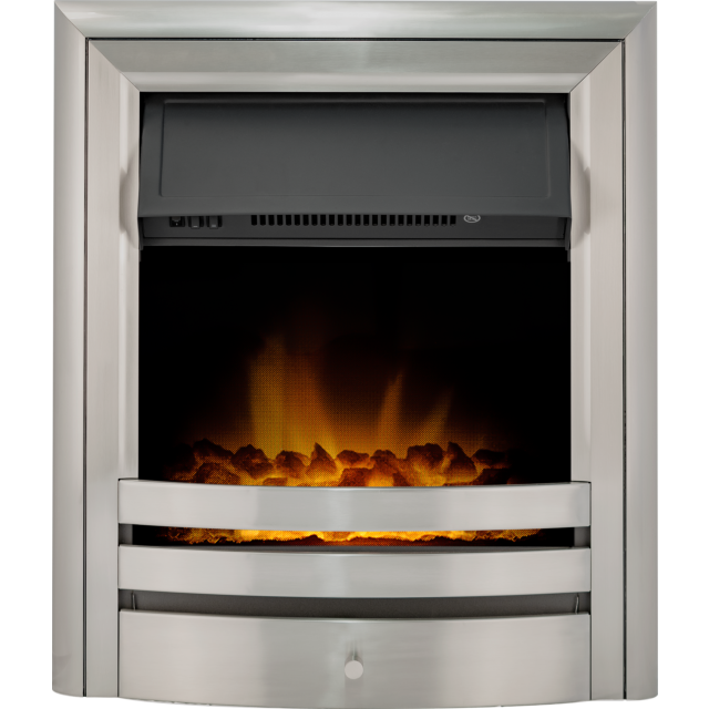 Aurora Borealis Inset Electric Fire Patina Silver