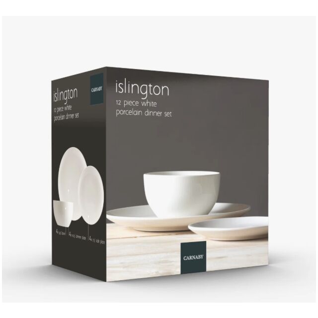 Carnaby CRM1459GE Islington 12 Piece Porcelain Dinner Set