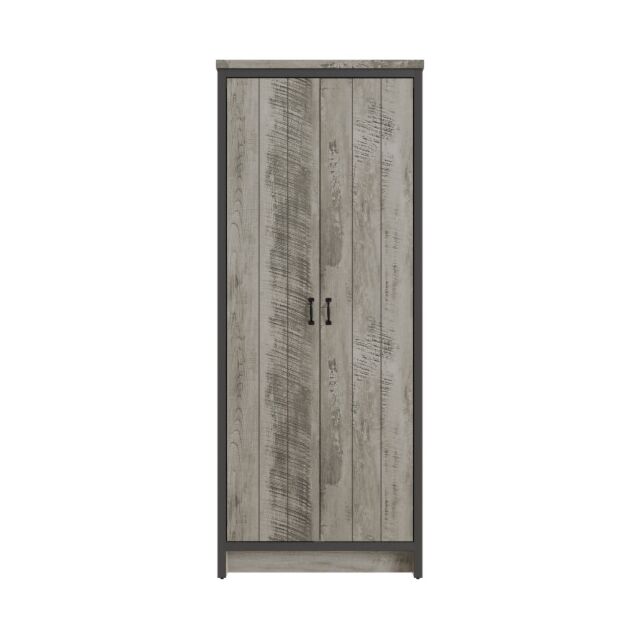 GFW BOS2DWGRY BOSTON 2 DOOR WARDROBE GREY