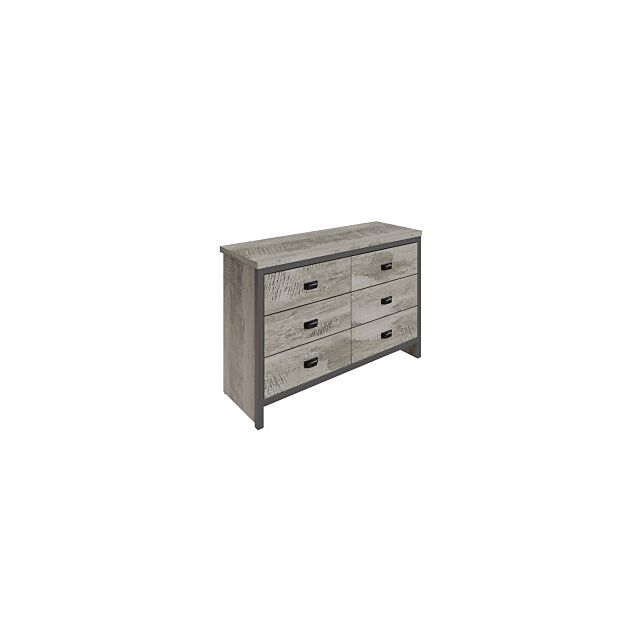 GFW BOS33CGRY BOSTON 3+3 DRAWER CHEST GREY