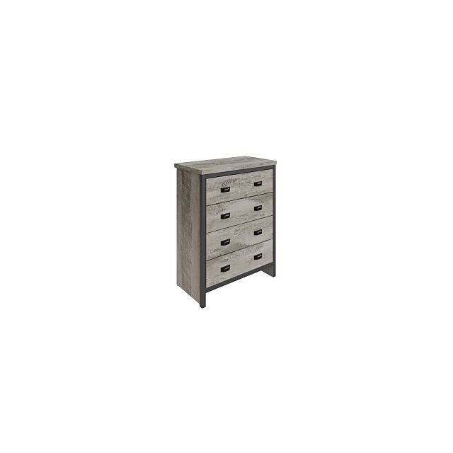 GFW BOS4DCGRY BOSTON 4 DRAWER CHEST GREY