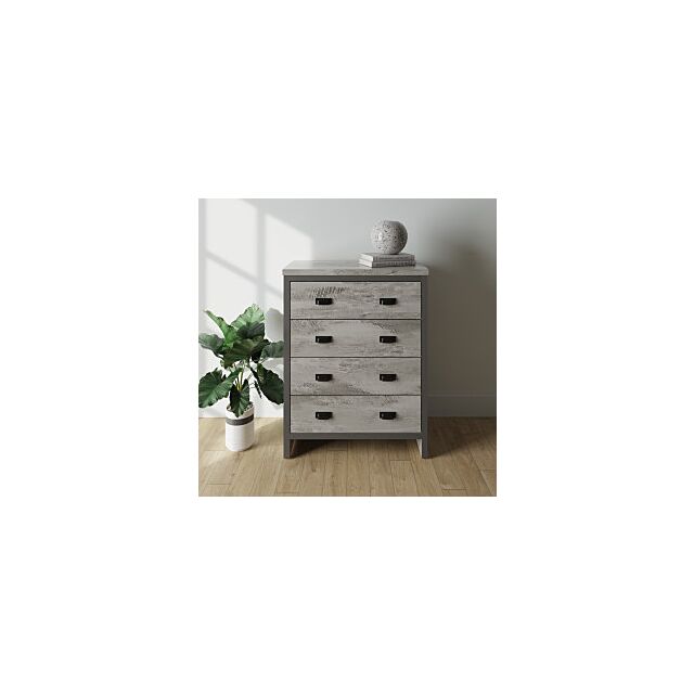 GFW BOS4DCGRY BOSTON 4 DRAWER CHEST GREY