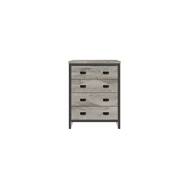 GFW BOS4DCGRY BOSTON 4 DRAWER CHEST GREY