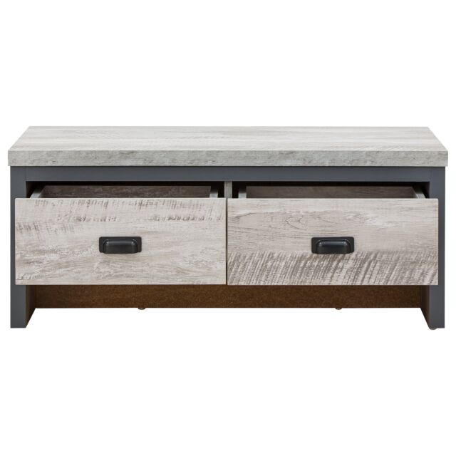 GFW BOSCFTGRY BOSTON 2 DRAWER COFFEE TABLE GREY