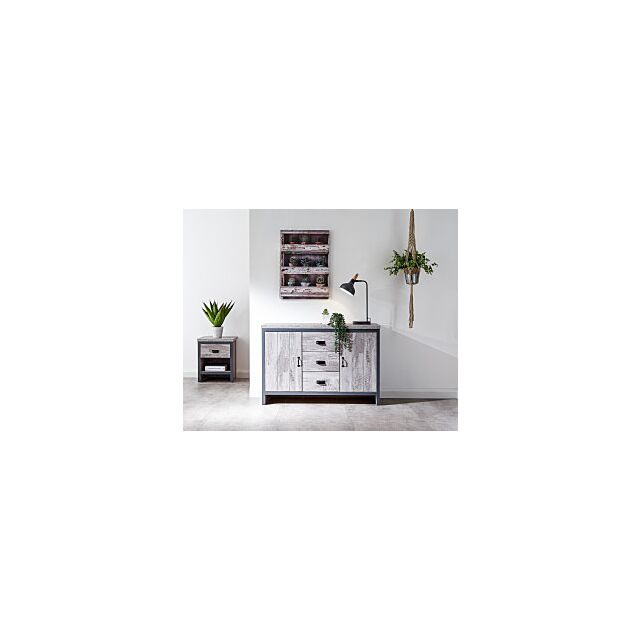 GFW BOSSIDGRY BOSTON 2 DOOR 3 DRAWER SIDEBOARD GREY