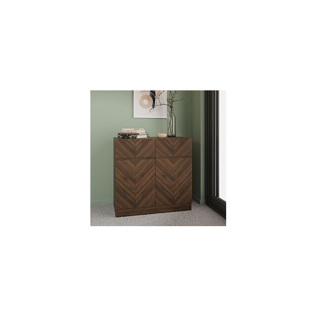 GFW CATCSBWAL CATANIA COMPACT SIDEBOARD ROYAL WALNUT