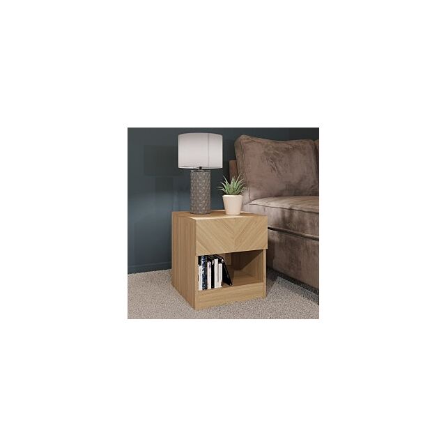 GFW CATLAMOAK CATANIA LAMP TABLE EURO OAK