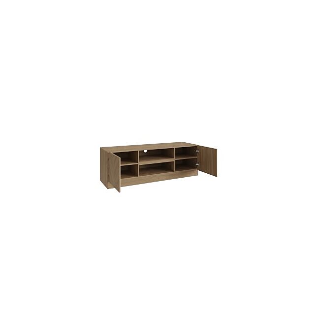 GFW CATTVUOAK CATANIA 2 DOOR TV UNIT EURO OAK