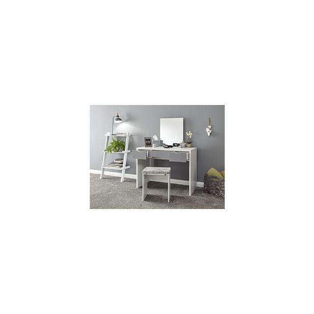 GFW ELIDRSWHT ELIZABETH DRESSING TABLE SET WHITE + GREY