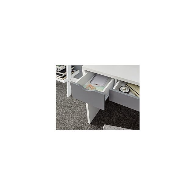 GFW ELIDRSWHT ELIZABETH DRESSING TABLE SET WHITE + GREY