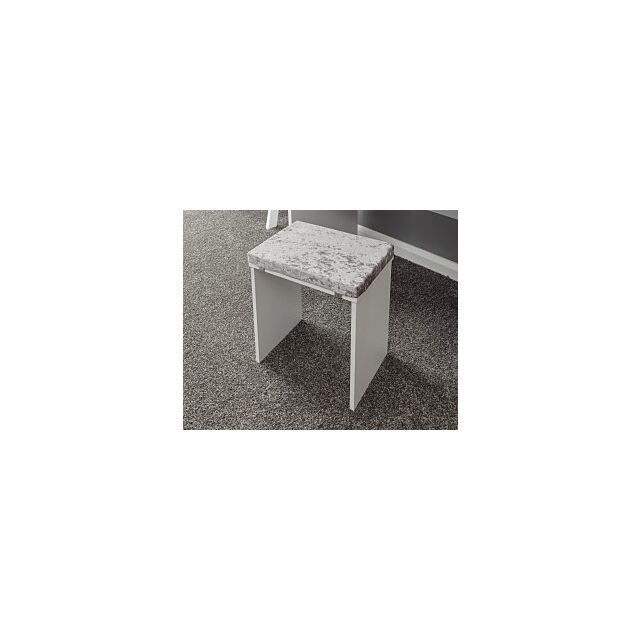 GFW ELIDRSWHT ELIZABETH DRESSING TABLE SET WHITE + GREY