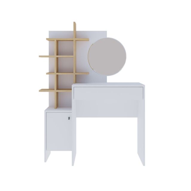 GFW FRJDRTWHO FREYJA DRESSING TABLE WHITE/OAK