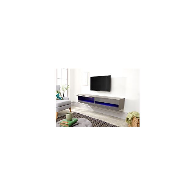 GFW GAL150GGG GALICIA 150CM WALL TV UNIT WITH LED GREY