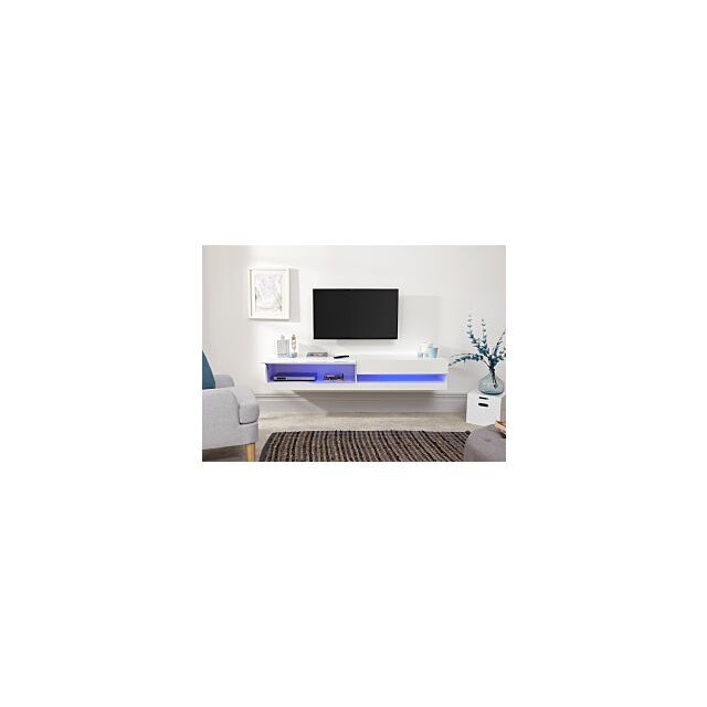 GFW GAL150WWG GALICIA 150CM WALL TV UNIT WITH LED WHITE