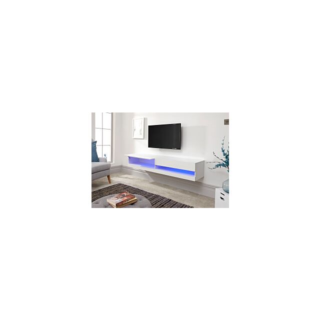 GFW GAL180WWG GALICIA 180CM WALL TV UNIT WITH LED WHITE