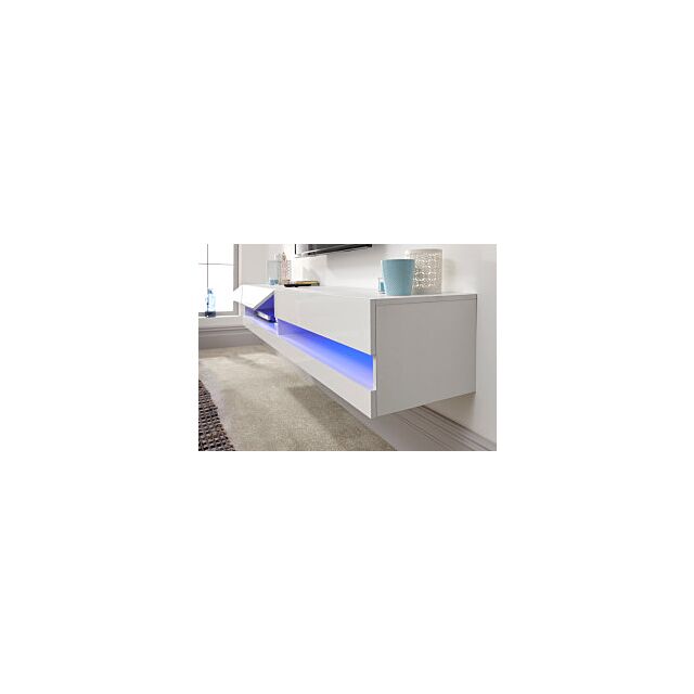GFW GAL180WWG GALICIA 180CM WALL TV UNIT WITH LED WHITE